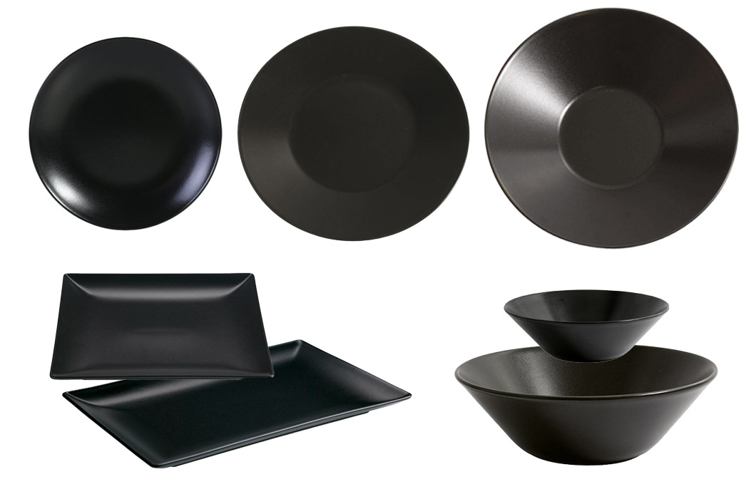 Kuro Teller 26x26cm quadratisch